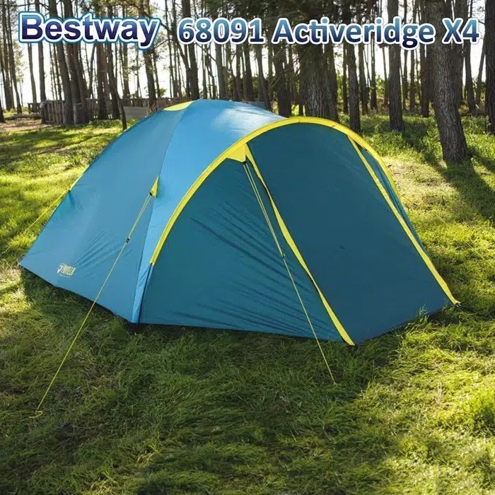 Tenda Bestway Pavillo Activeridge 4 Tenda Gunung Camping Outdoor Kapasitas 4 orang
