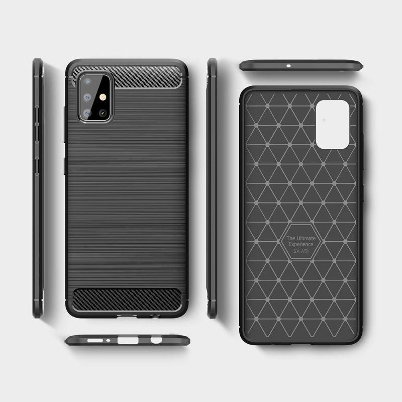 Softcase Ipaky Samsung A21/A31/A51/A71 Carbon fiber ipaky ultimatte