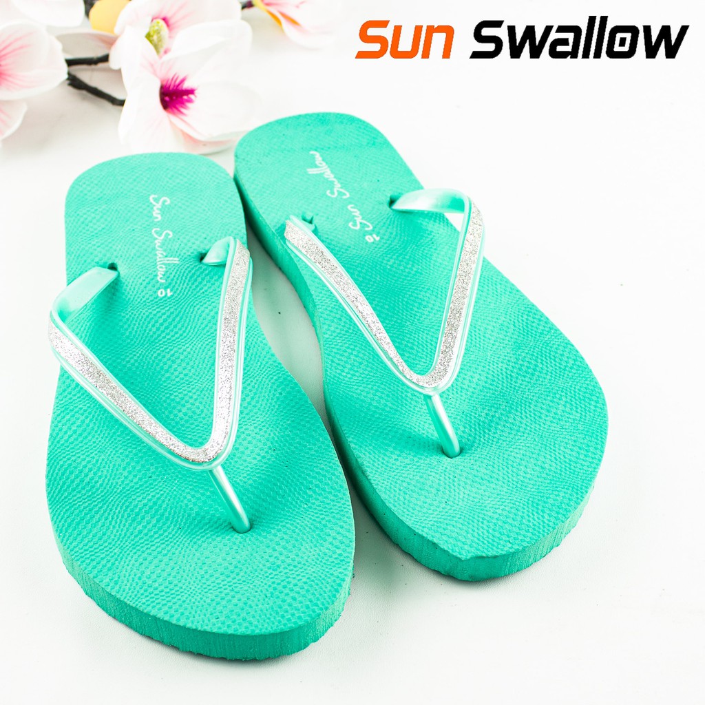 Sandal japit wanita sun swallow crystal / sendal jepit cewek terkini