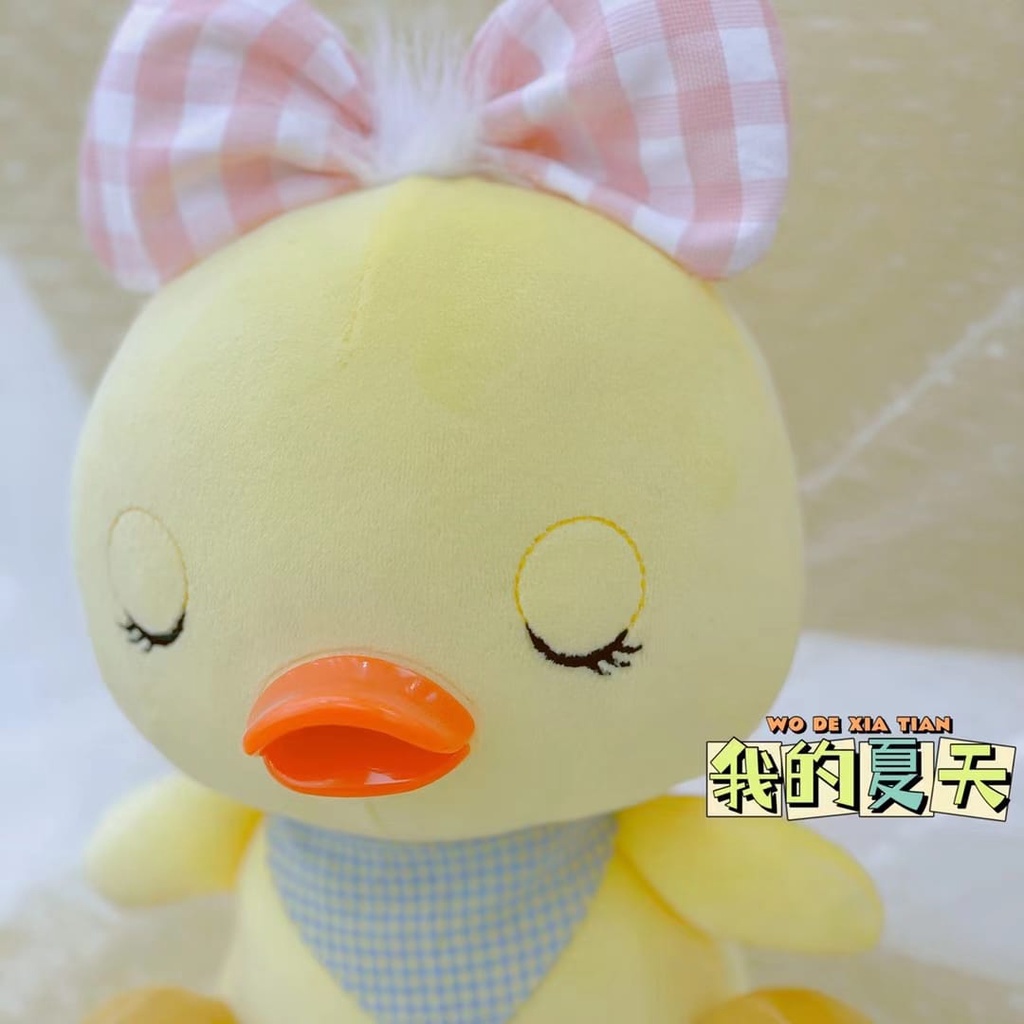 Boneka Bebek Piyo Pakai Bando Pita Bahan Halus dan Lembut