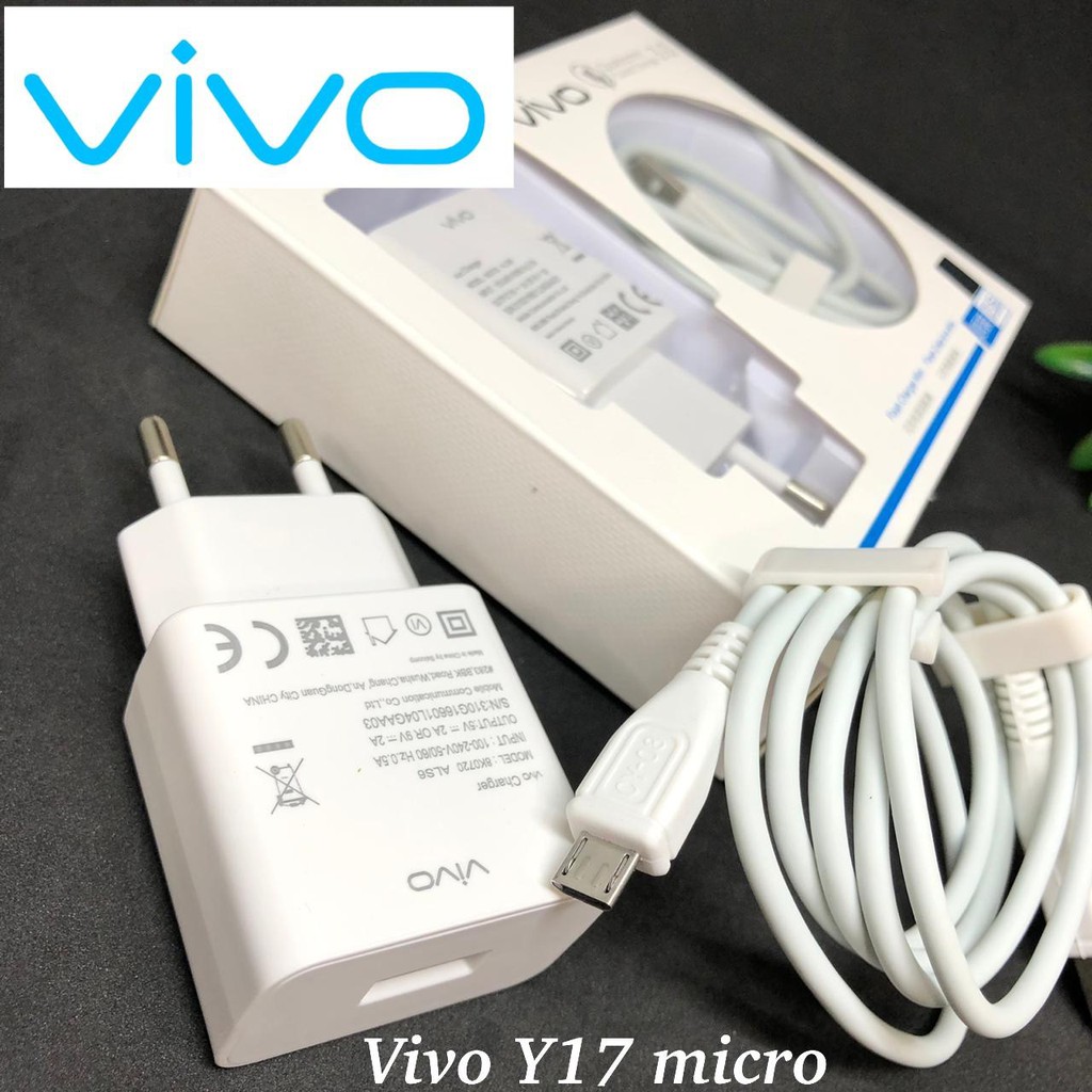 TRAVEL CHARGER ATAU CASAN VIVO Y17 MICRO-USB / S1 PRO TYPE-C 9V-2A CHARGER VIVO V11 PRO MICRO TYPE C ORIGINAL FAST CHARGING