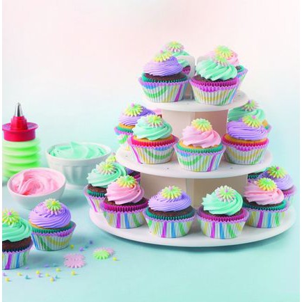 Cake Pop & Cupcake Stand Rak Kue Ulang Tahun 3-Tiers Display