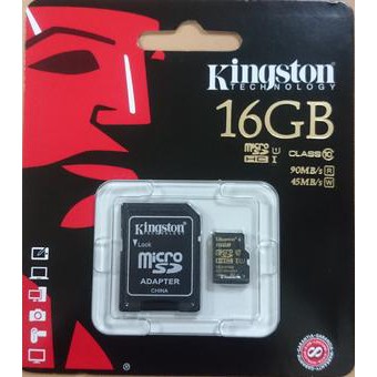 Kingston Micro Sd / Microsd Card 16Gb 90Mbps Class 10 - Garansi Resmi