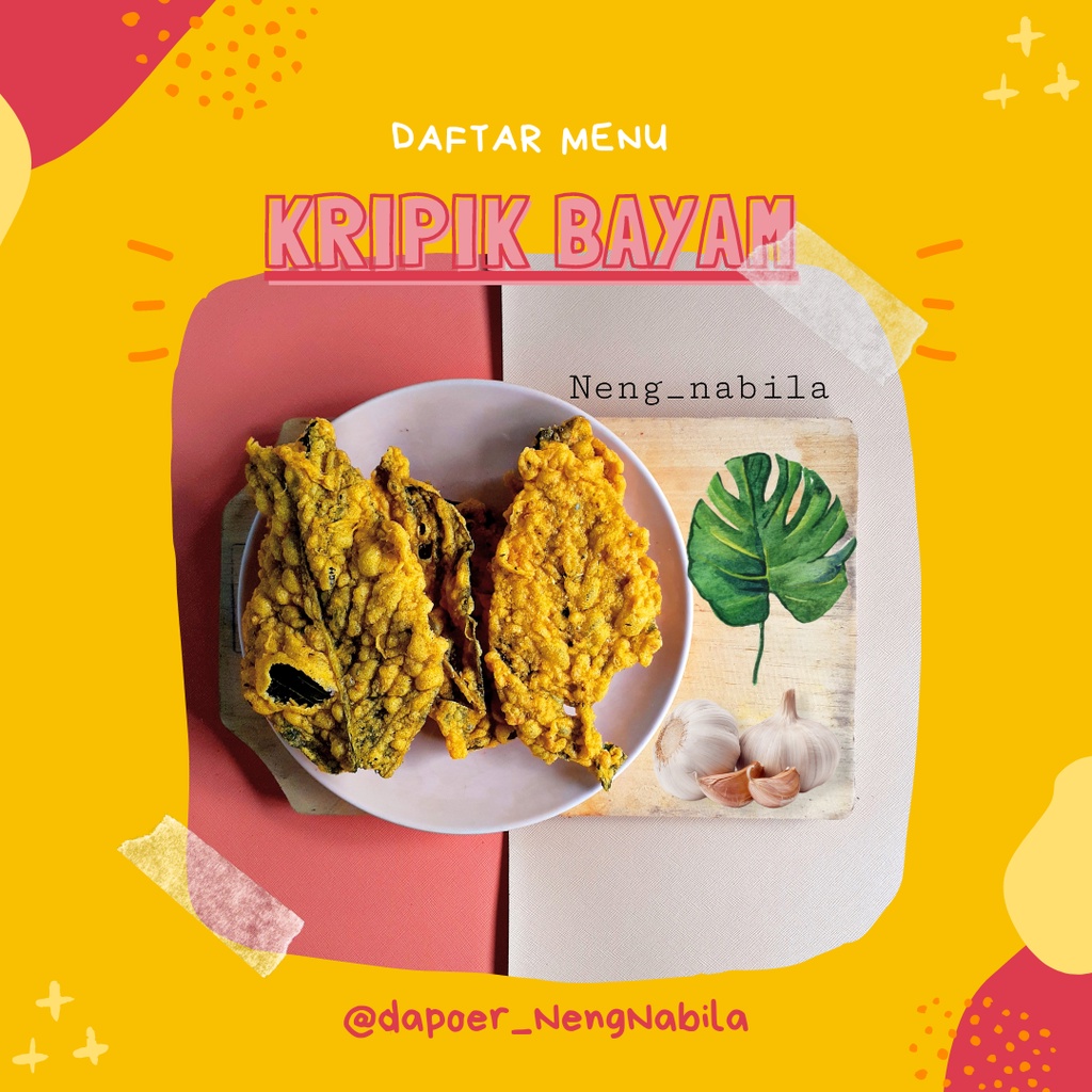 

Kripik Daun bayam 250gram Renyah Nikmat