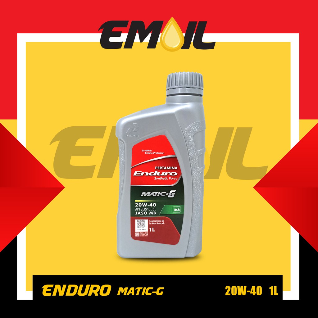 Oli Pertamina Enduro Matic G sae 20W-40 isi 1liter