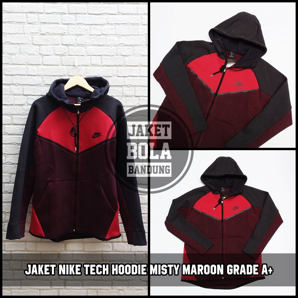 red nike tech sweater