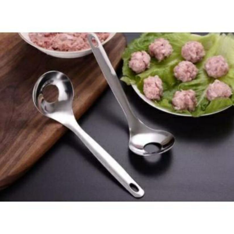 KD1 SENDOK CETAKAN BAKSO BAHAN STAINLESS STEEL