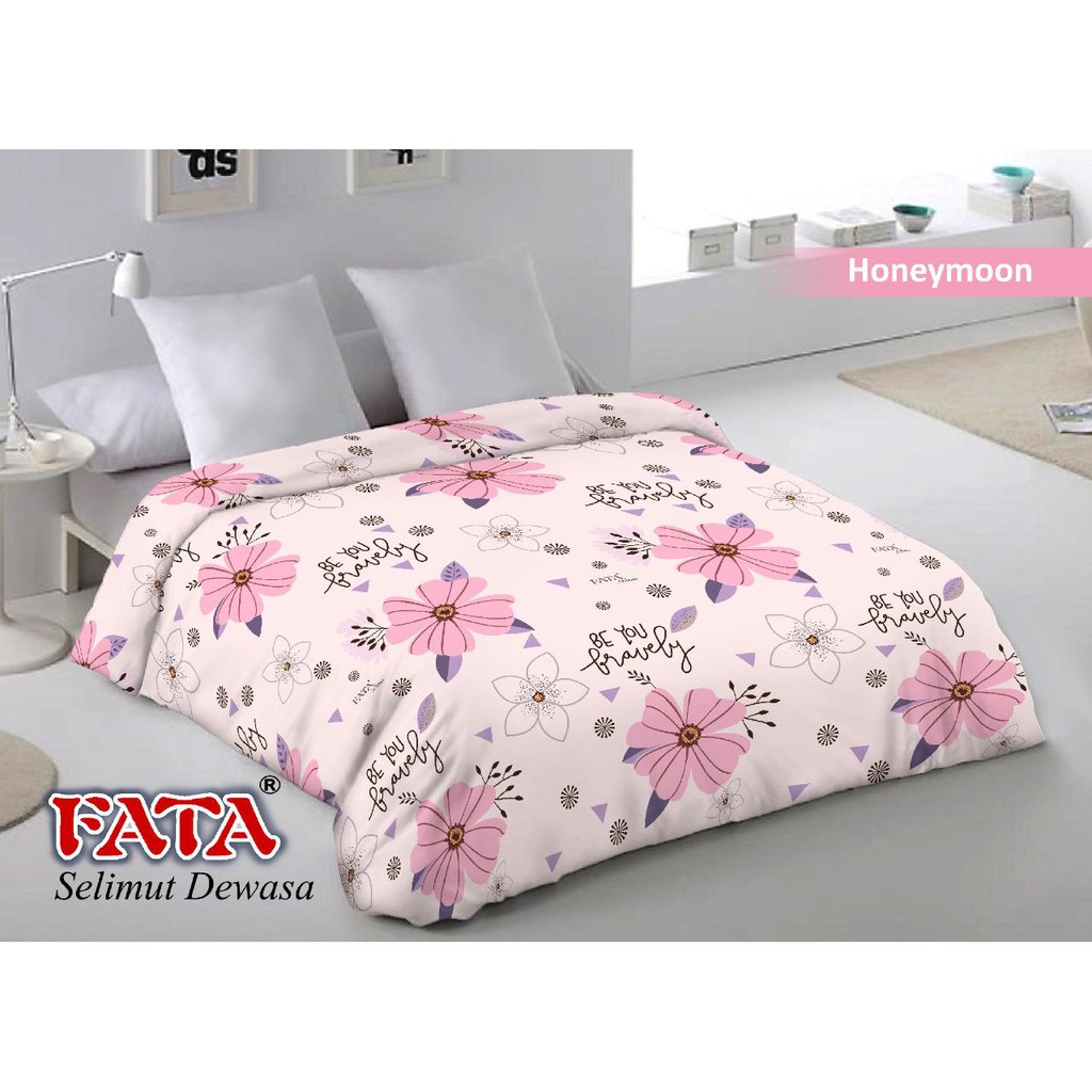 SELIMUT BAHAN BULU MERK FATA UKURAN 200X200-HONEYMOON