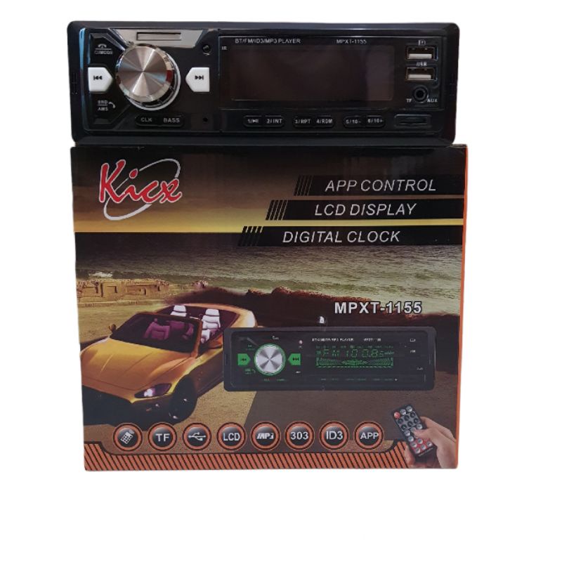 Single din kicx mpxt-1155 single mp3 bluetooth kicx mpxt-1155 tape mobil kicx mpxt-1155