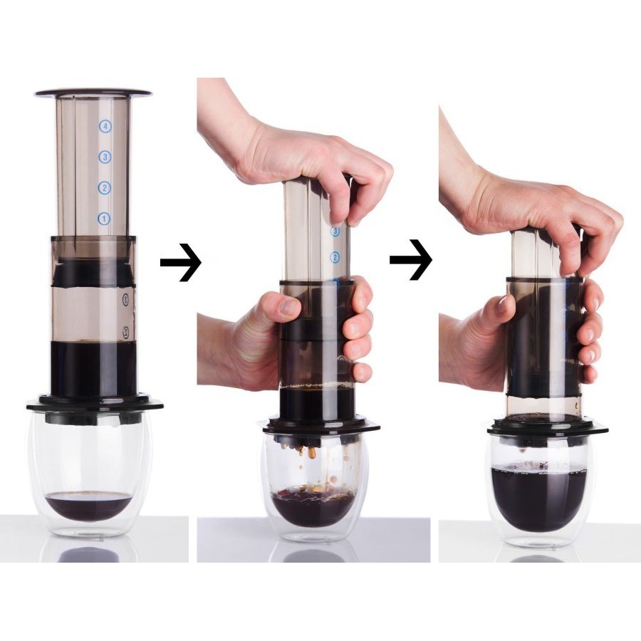 Alat Pembuat Kopi Press Coffee Espresso Maker Filter Portable WOJIA