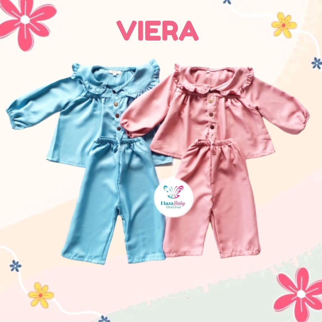 Plazababyku RZ VIERA setelan bayi polos yang lucu baju anak perempuan 1-4 tahun PART2