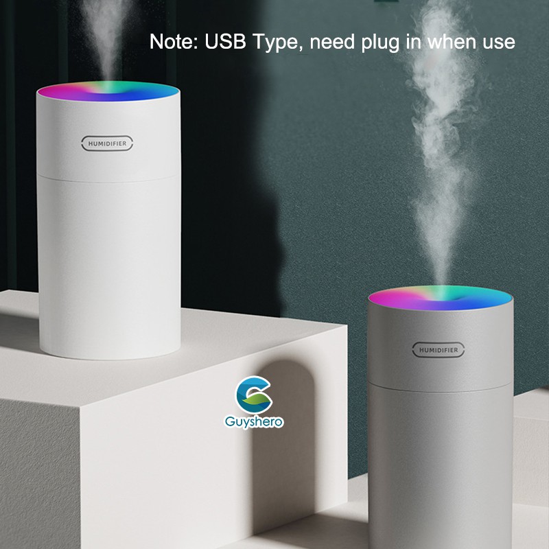 Humidifier Mini Air Purifiers Ultrasonic Atomizer Steamer Cool Mist Arom Diffuser for Aromatherapy in Home & Car with Rainbow LED Light-7