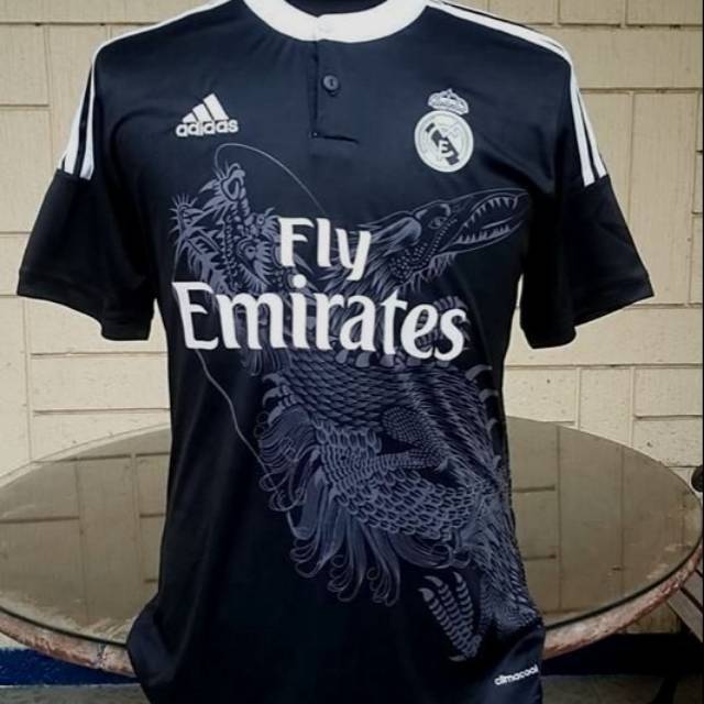 JERSEY RETRO REAL MADRID THIRD 3RD MUSIM 2014/2015 NAGA GRADE ORI/JERSEY KLASIK REAL MADRID