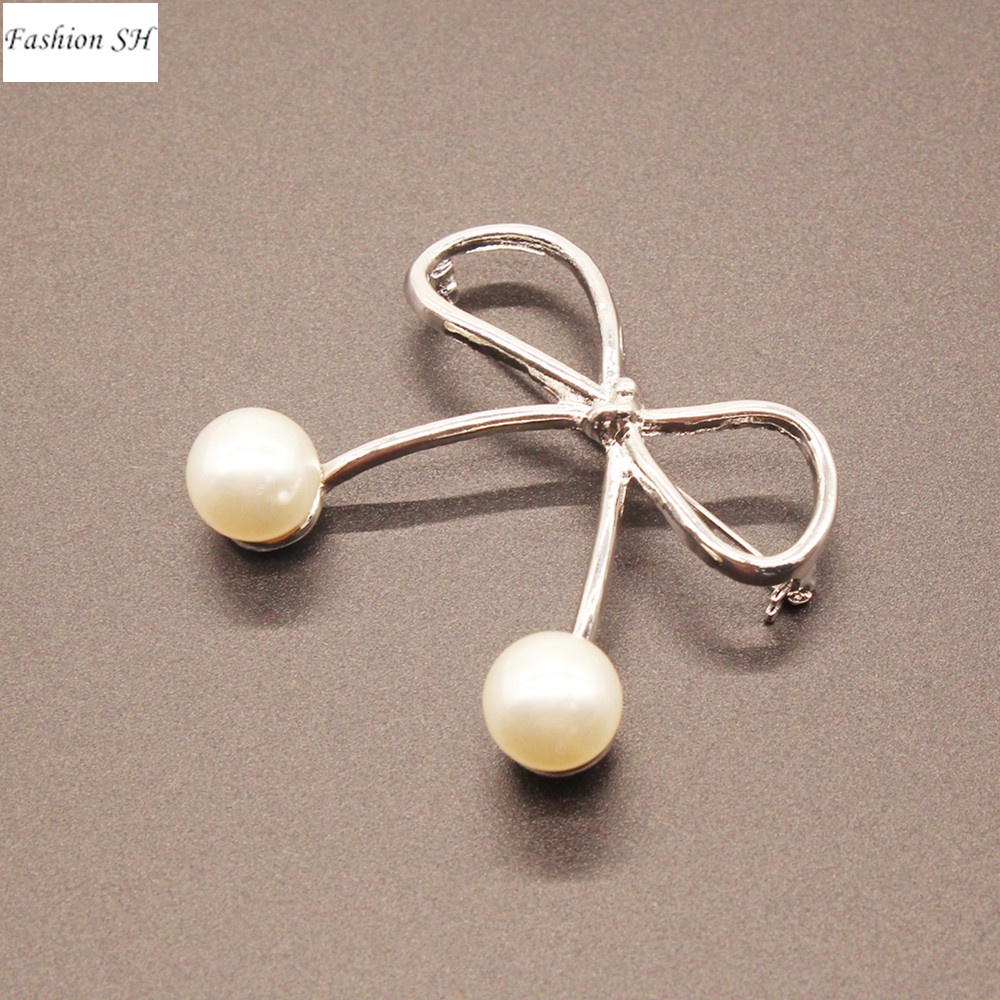 Bros Peniti Desain Pita Hias Mutiara Imitasi Untuk Wanita M40071