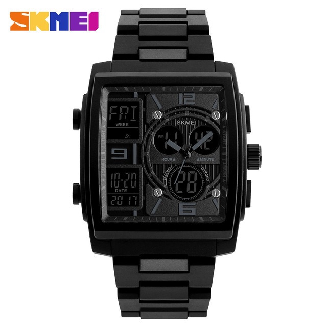 SKMEI 1274 Jam Tangan Pria Rantai Digital Analog WK-SBY