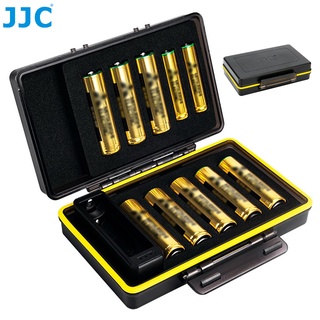 JJC Case Baterai Kamera AA / AAA Dengan Desain Tester Untuk Membawa Baterai AA / AAA