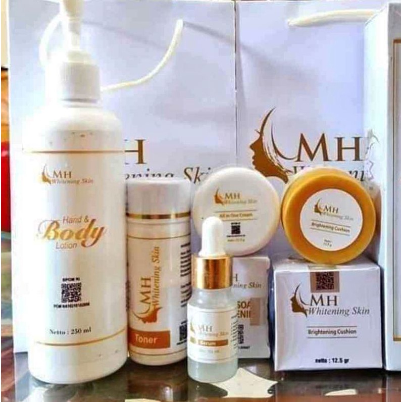 [PAKET] MH Whitening Skin BPOM Hologram Cream Wajah Putih Glowing Termurah berkwalitas