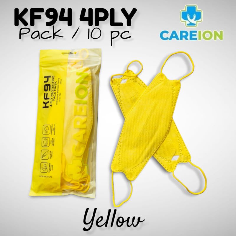 READY MASKER KF KF94 CAREION CARE ION YELLOW ISI 10 LBR PER PACK