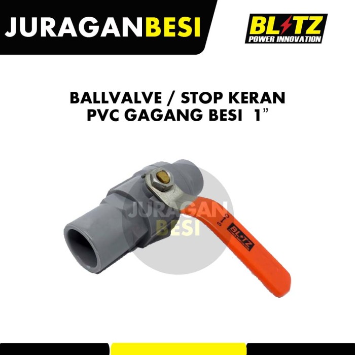 Jual Ball Valve Stop Kran Pvc Ballvalve Stopkran Blitz Gagang Besi Shopee Indonesia