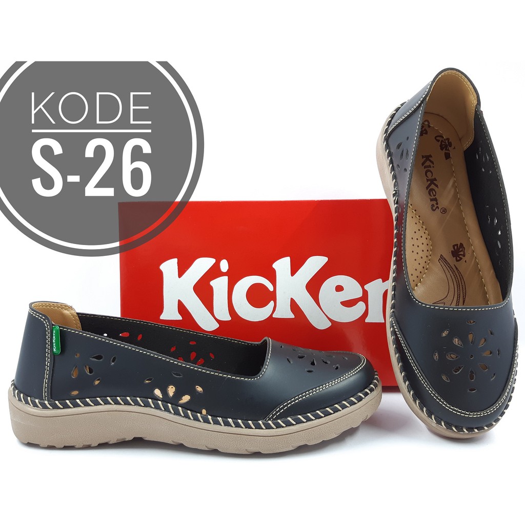 Sepatu Kickers Wanita Slip On Kode S 26 Hitam Shopee Sepatu Kickers Wanita Slip On Kode S 26 Hitam Shopee