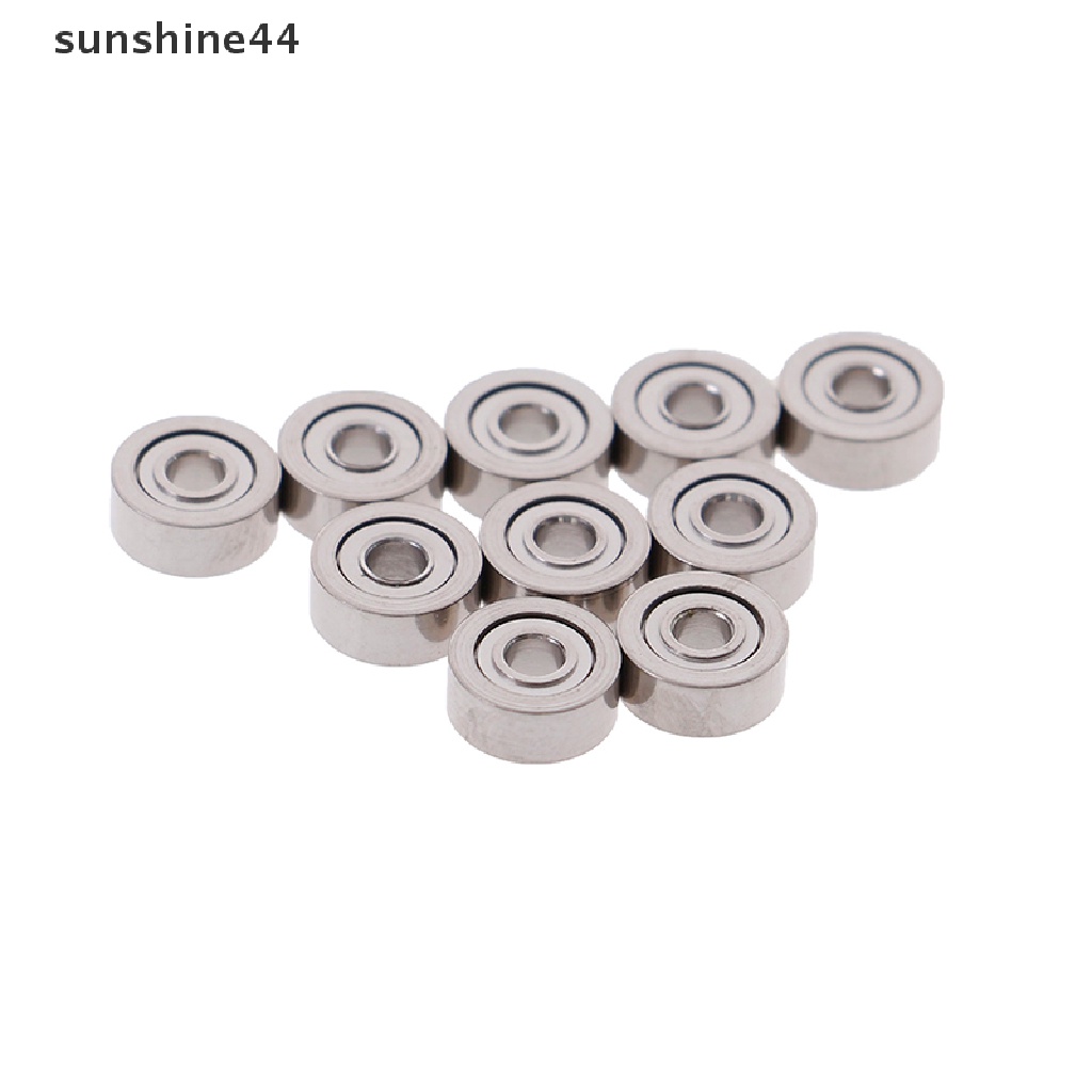 Sunshine 10Pcs MR62ZZ (2X6 X 2.5mm) Bola Bearing mini Bahan metal