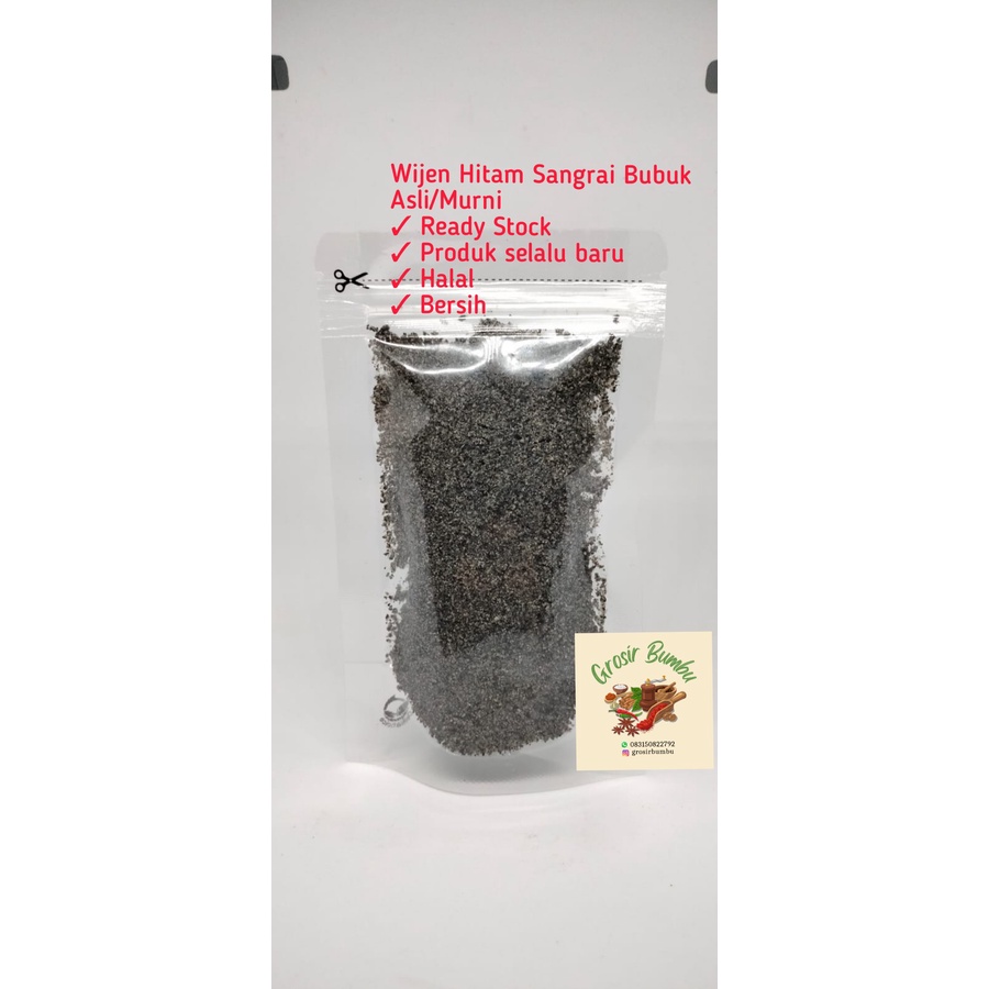 

Wijen Hitam Sangrai Bubuk / Black Sesame Powder Roasted