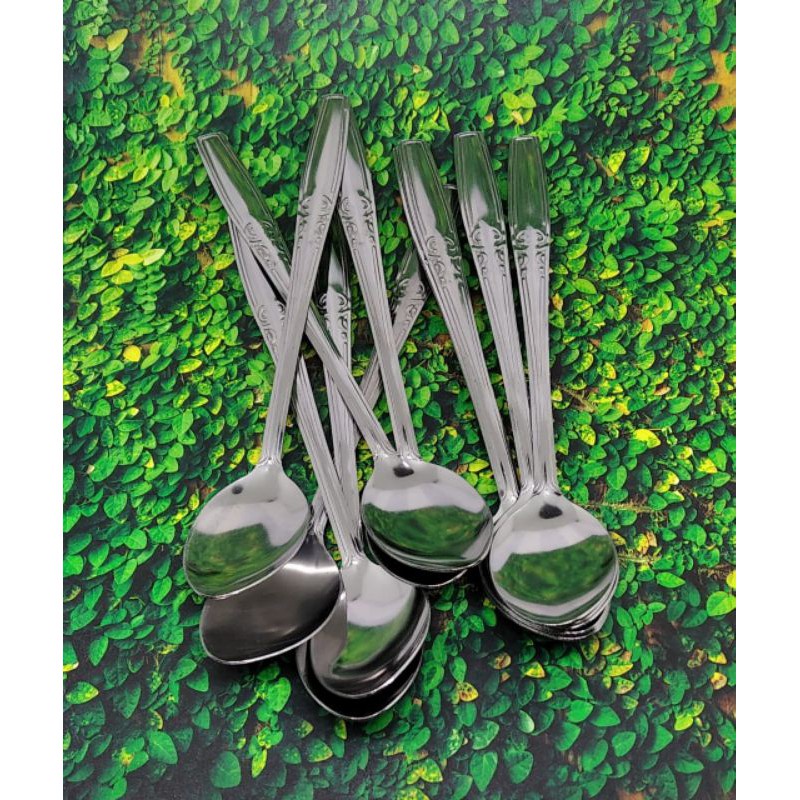 SENDOK KECIL STAINLESS 1 LUSIN SENDOK KECIL PANJANG SENDOK TEH