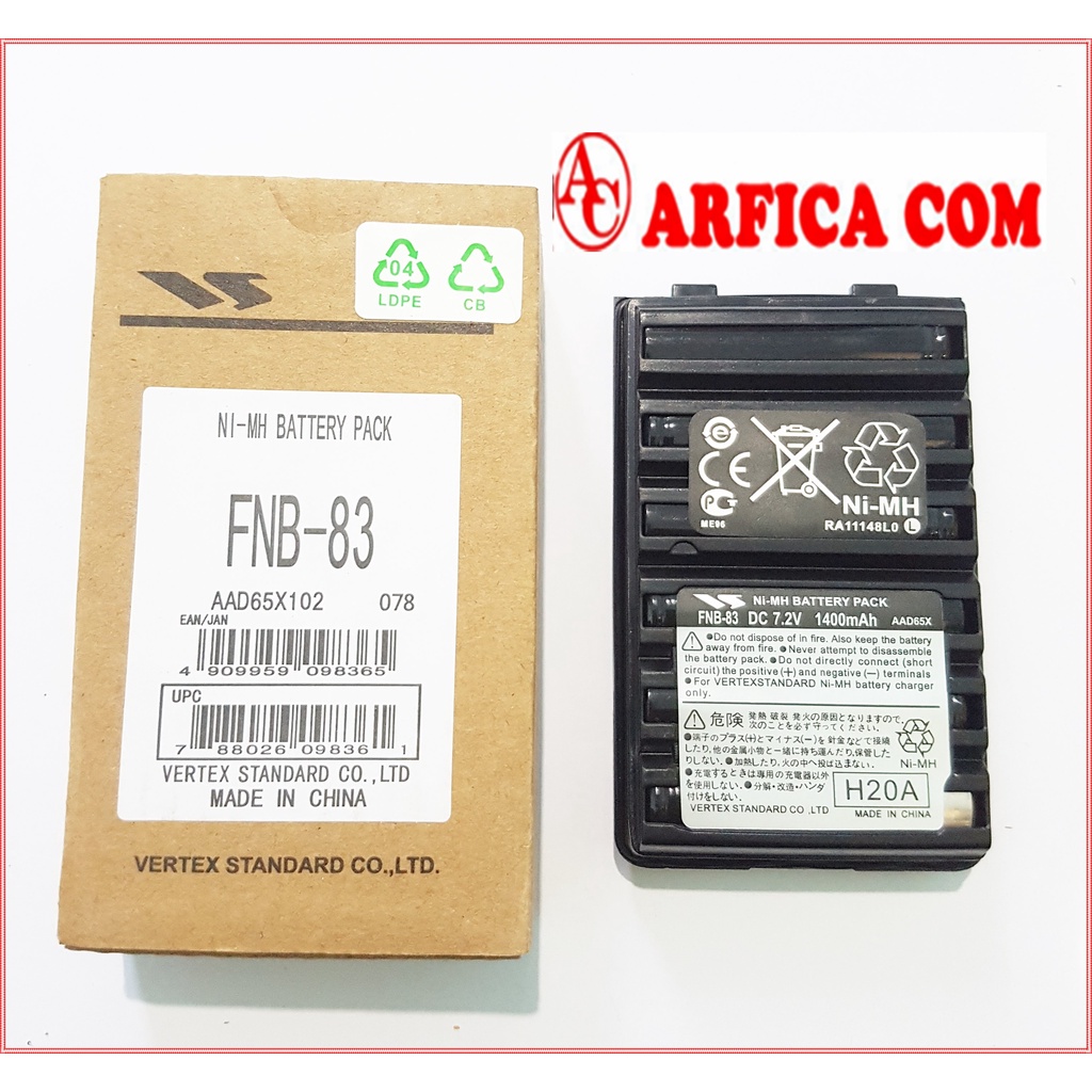 BATRE YAESU FNB 83 HT YAESU VX-150 FT-60 VX-160 VX-270 BATERAI YAESU FNB 83