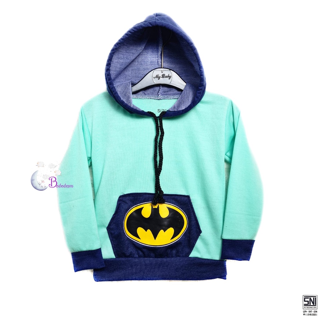 BAJU BAYI BOBOBAM B4TM4N HOODIE ATASAN ANAK LAKI-LAKI HARGA GROSIR