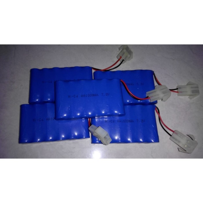 Baterai Batre RC Mobil Remot 7.2V 1000mAh Soket Putih 2pin