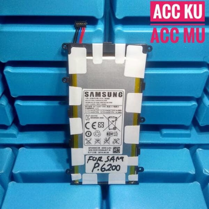 BATERAI SAMSUNG GALAXY TAB2 P3100 BATTERY SAMSUNG P6200 P3100 SP4960C3B ORIGINAL