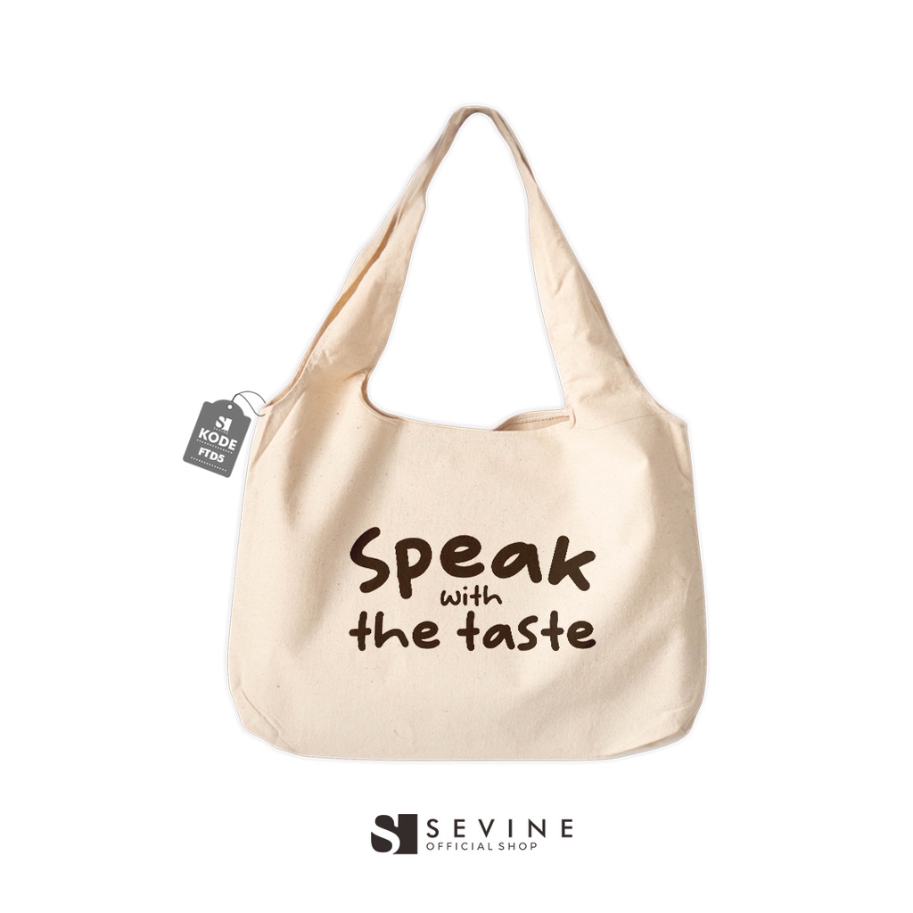 Sevine Tote Bag Kanvas Bonnie Tas Wanita Fashion Laptop Kuliah Totebag Quotes Aesthetic Vintage Series - FTD