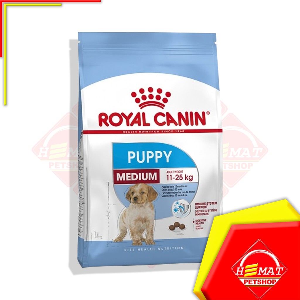 Makanan Anjing Royal Canin Medium Junior 4 Kg / Medium Puppy 4Kg