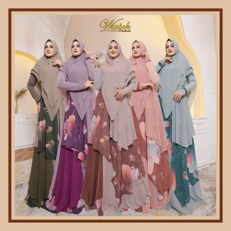 KUSMA SYARI BY WWIEK MUSLIMAH/KUSMA SET SYARI BY WWIEK MUSLIMAH/GAMIS SYARI TERBARU (READY STOCK)