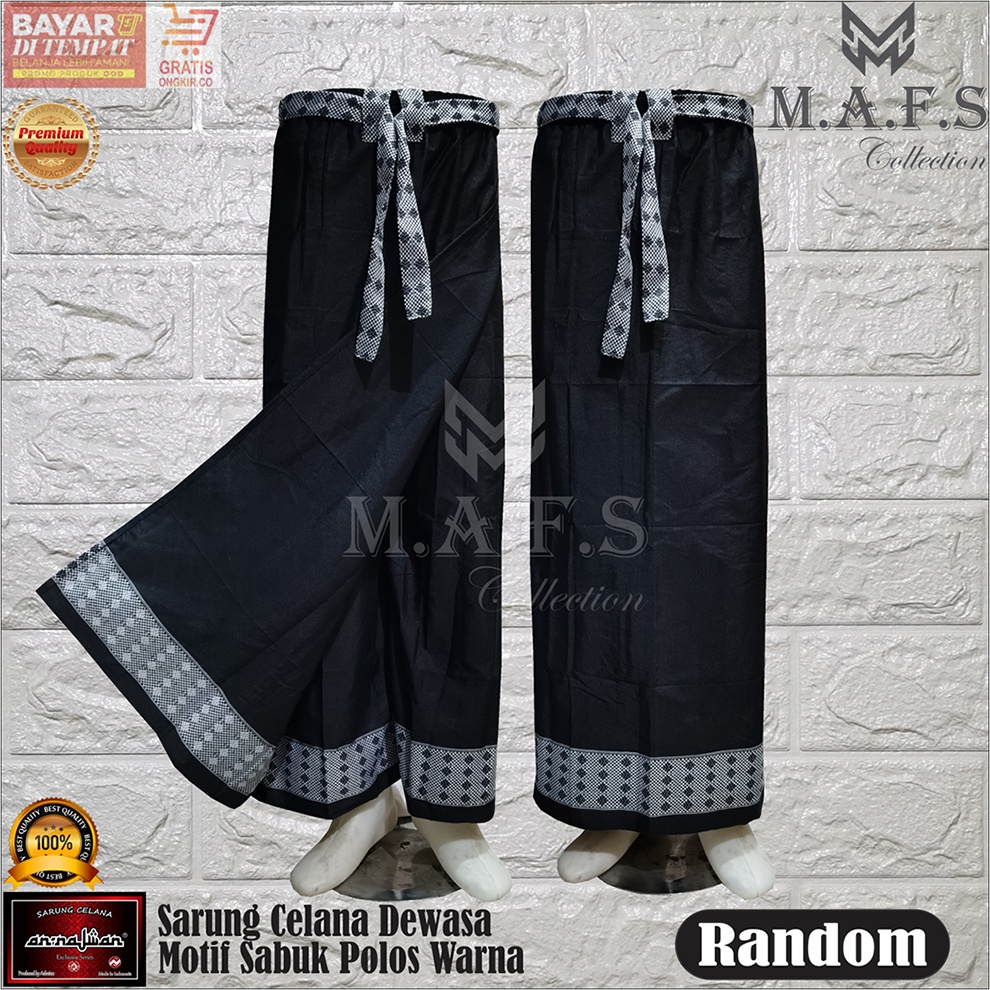 SARUNG CELANA ANAK KIDS &amp; DEWASA ANNAJWAN POLOS SABUK NAGA