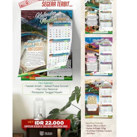 Get Surprise Kalender Islam Hijriyah 1444 H 2022-2023 Kalender Muslimah Attuqa Tadzkirah dan Muslim 
