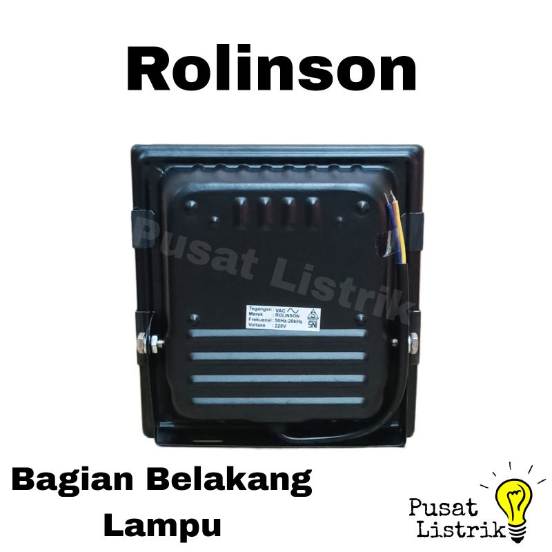 Lampu Sorot LED 30 Watt Rolinson Lampu Tembak Lampu FloodLight LED 30W