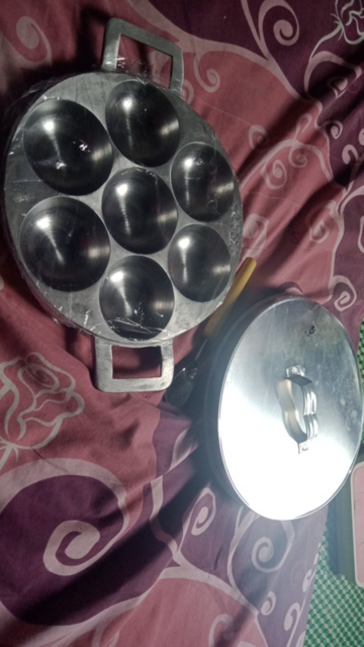 Cetakan Kue Karabikang Jb Super Tebal - Kue Serabi - Kue Bika Ambon + Free Tutup & Sutil