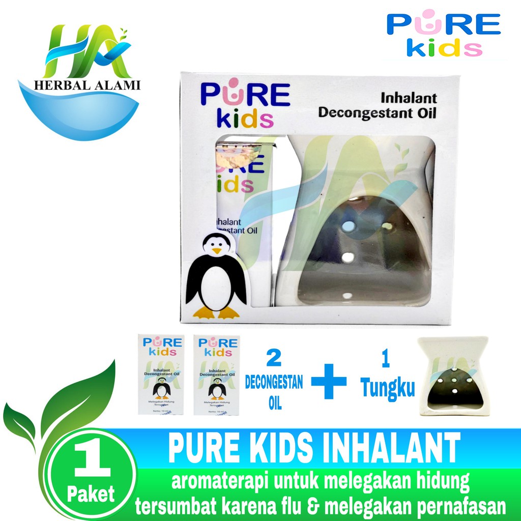 Pure Kids Inhalant Decongestant Oil Paket Tungku - Original
