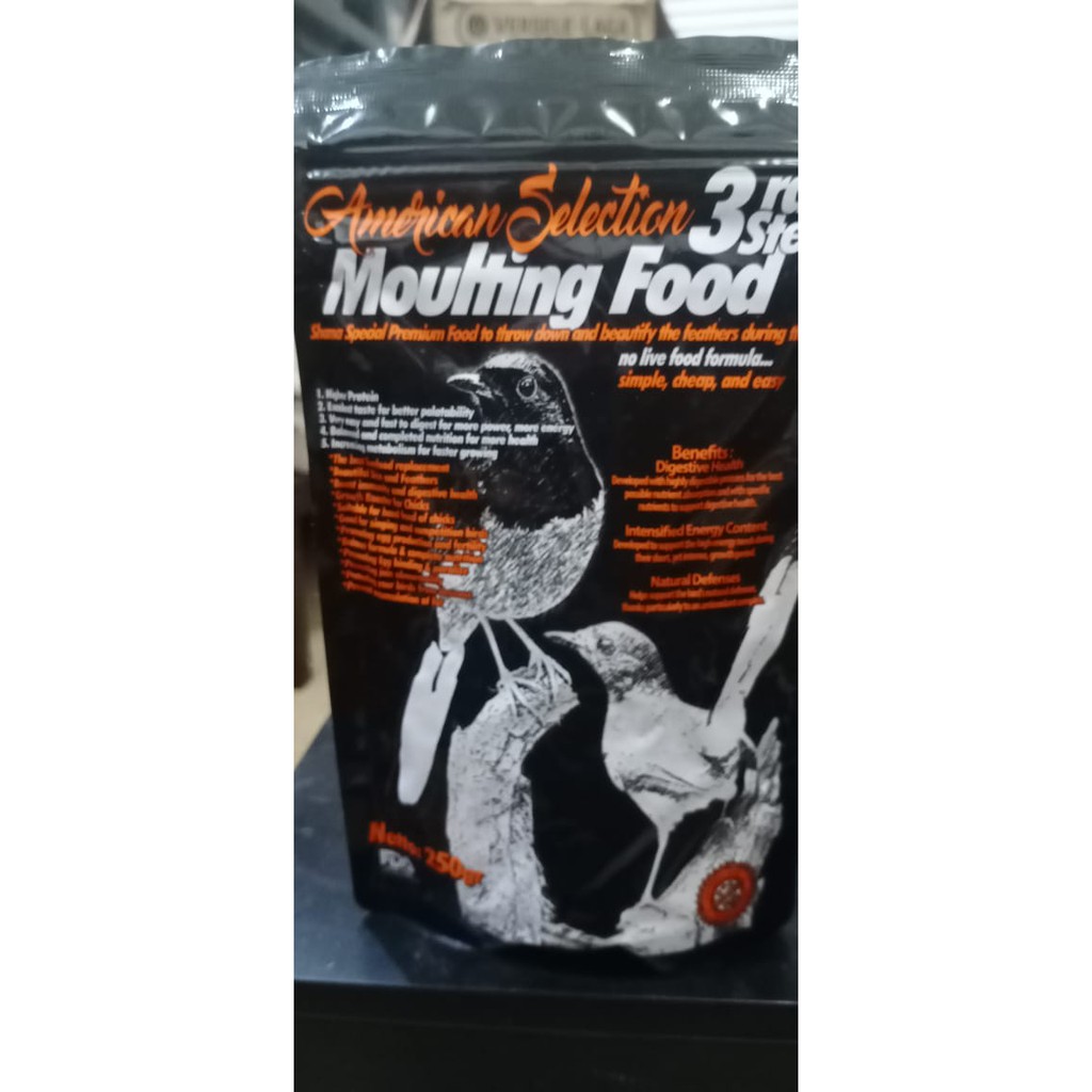 VOER UNTUK BURUNG MABUNG AMS AMERICAN SELECTION MOULTING FOOD 3RD STEP