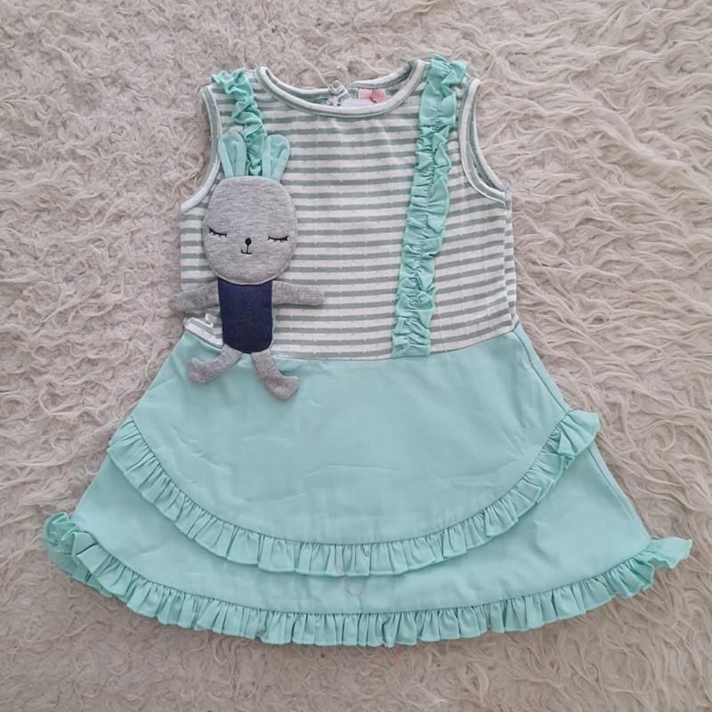 baju bayi doll bunny dress