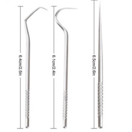 [Gantungan Kunci] Tusuk Gigi Stainless Steel 3 in 1 Tooth Picks Portabel