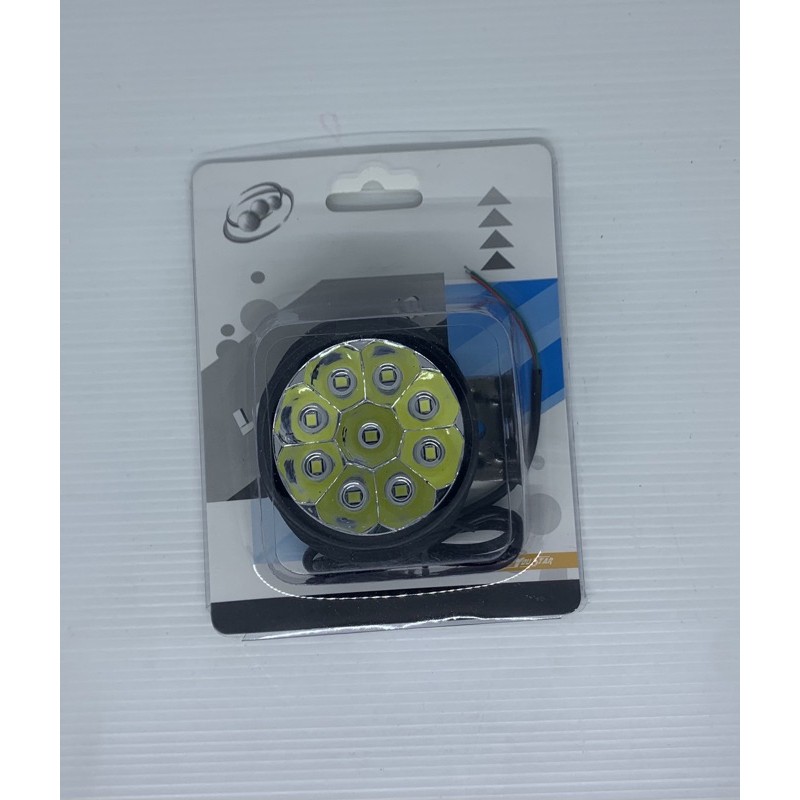 Lampu Tembak Sorot Led 9 Mata Bulat Motor Mobil Variasi Modifikasi