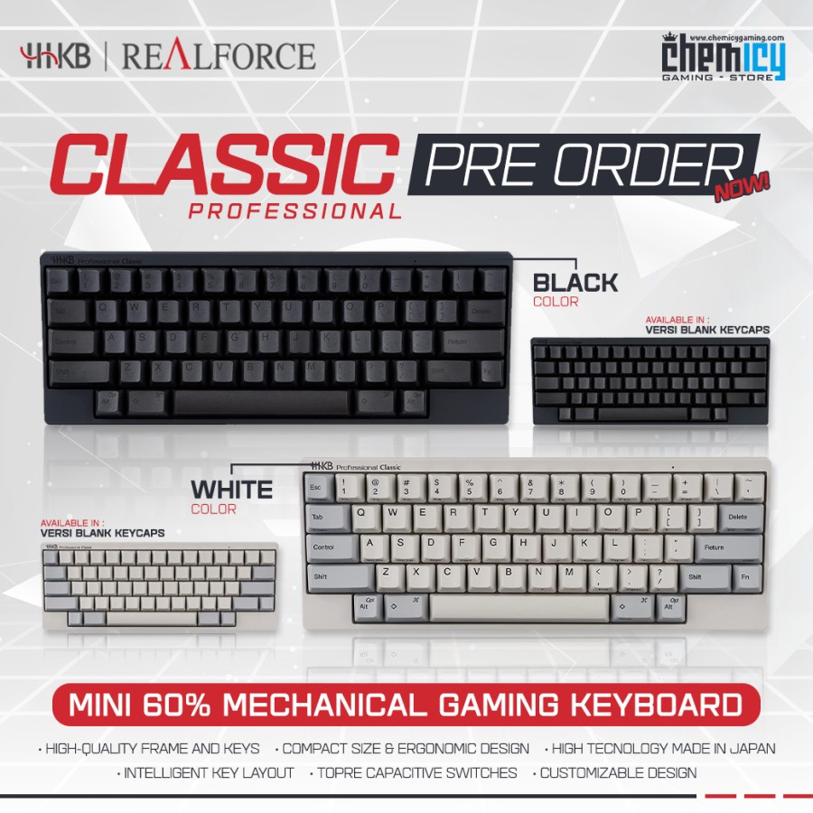 HHKB Happy Hacking Keyboard Professional Classic Mechanical Keyboard