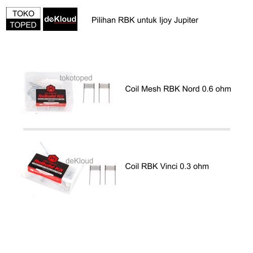 RBK for IJOY JUPITER | 0.6 0.2 | Coil Master Rebuild Kit 0,6 0,2