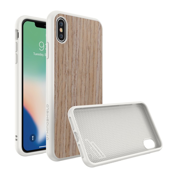 Rhinoshield Solidsuit case for Iphone Xs Max Light Walnut White