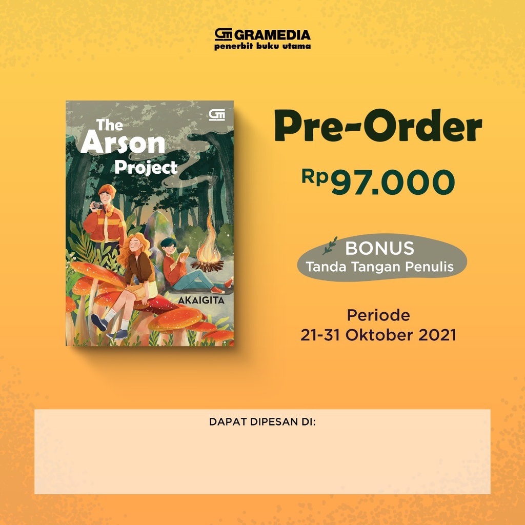 NOVEL THE ARSON PROJECT EDISI TTD - AKAIGITA