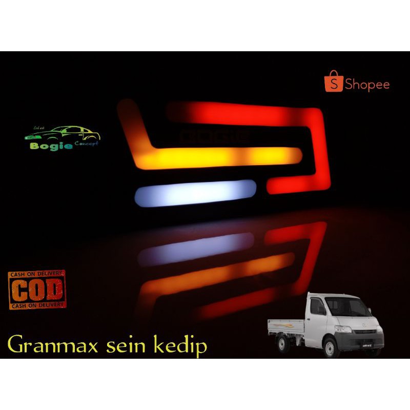LAMPU REM MOBIL GRANDMAX PICKUP LED VARIASI CUSTOM SEIN KEDIP