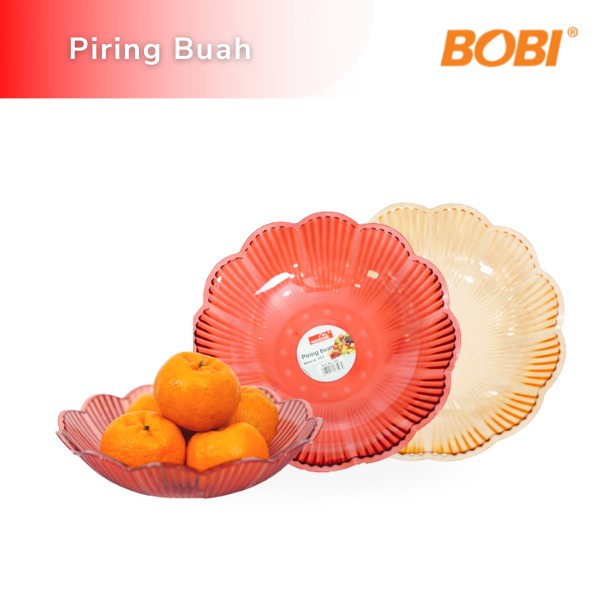 Tempat Buah &amp; Makanan lainnya / Piring Serbaguna / PET Fruit Plate Modern Style / Warna Random