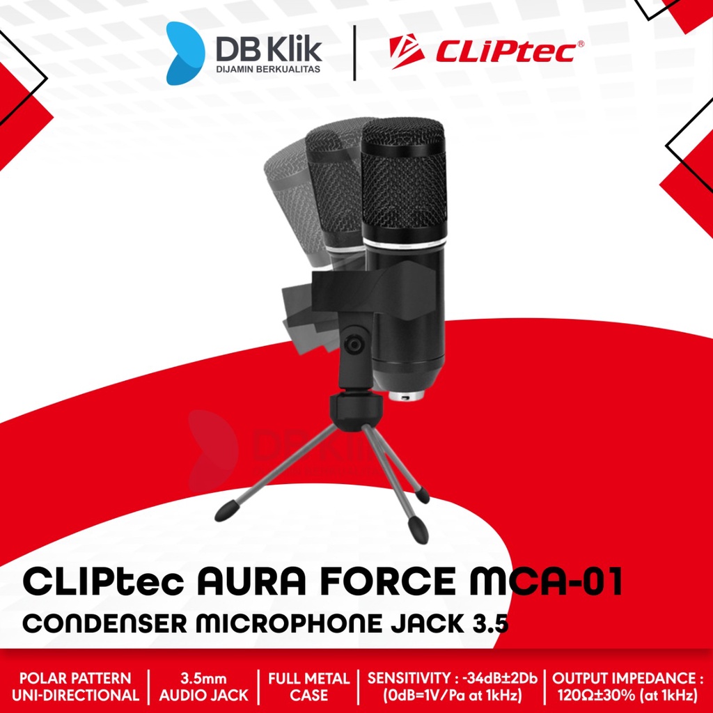 Condenser Microphone CLIPtec Aura Force MCA-01 Jack 3.5- CLIPtec MCA01